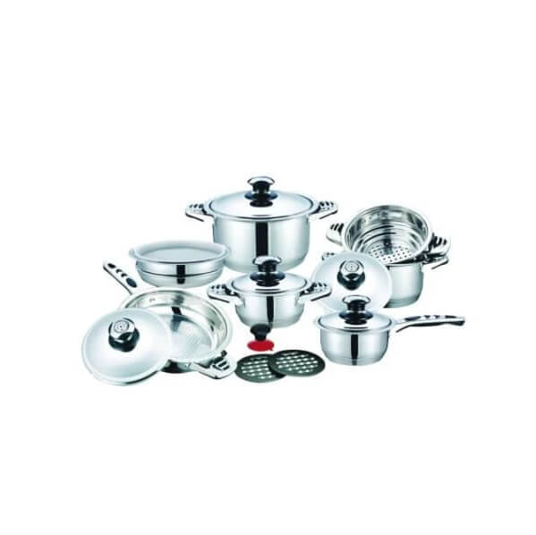 21 Piece High Quality Stainless Steel Cookware Set