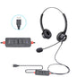 VT200D Double Ears Telephone Headset Operator Headset With Mic Spec USB Head with Tuning