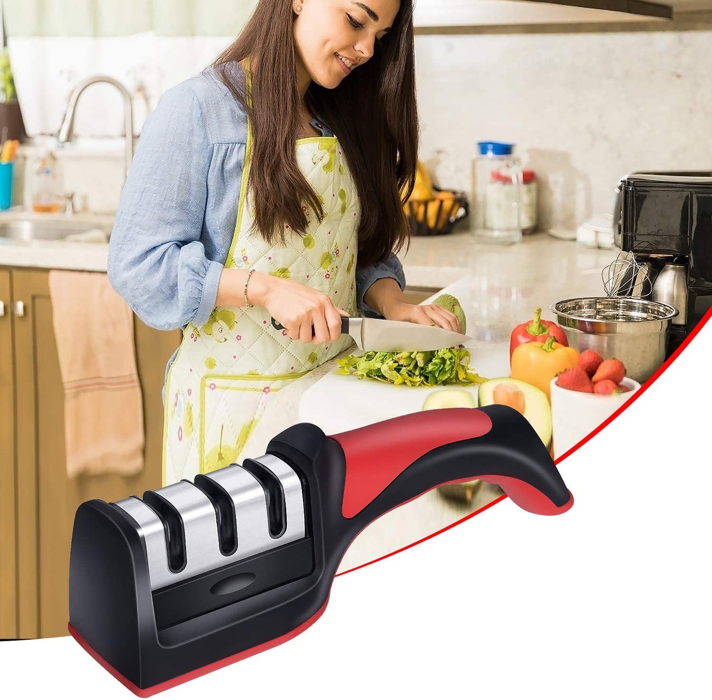 3 Stage Knife Professional Sharpener Stainless steel