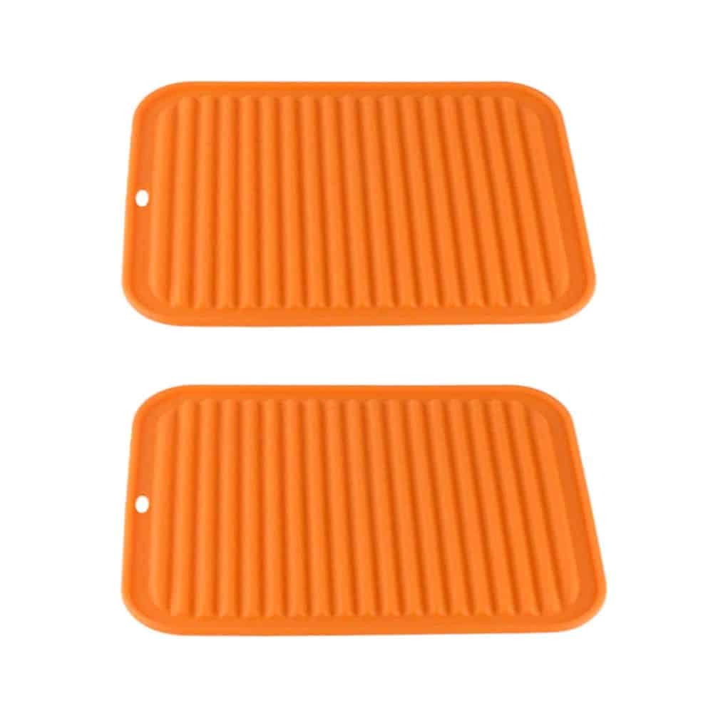 Killer Deals kitchen shelf protective coaster silicone trivets x2 pieces