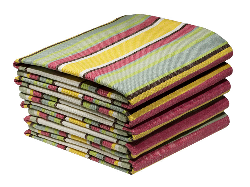 Bunty s Kitchen Towel Design 2187 052x072cms 05 Pc Pack Multi Stripes