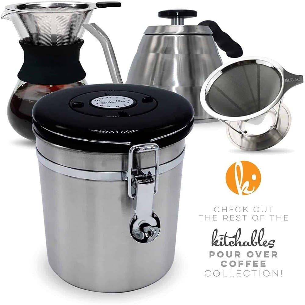 Killer Deals Kitchen Stainless Steel Airfresh Coffee Storage Container 750g