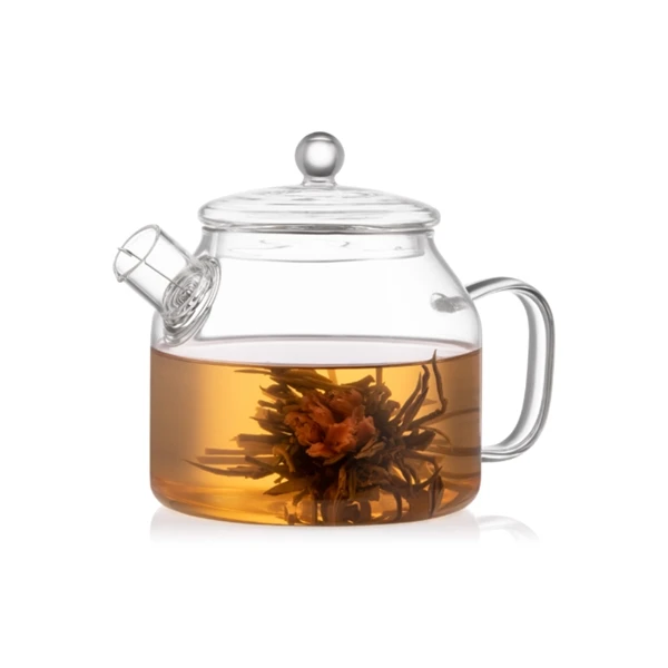 Borosilicate Glass Teapot 1000ml Clear Borosilicate Glass Teapot