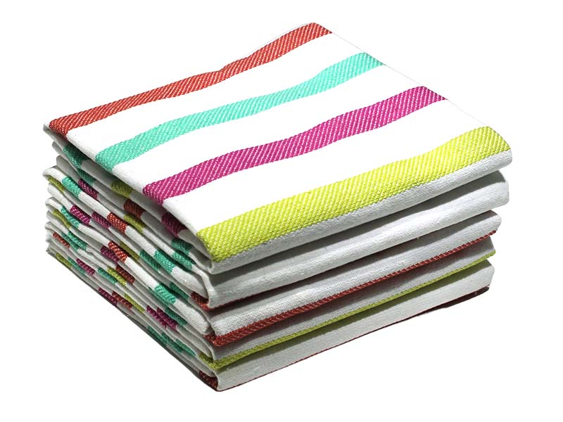 Bunty s Kitchen Towel Design 2008 045x070cms 05 Pc Pack Stripes