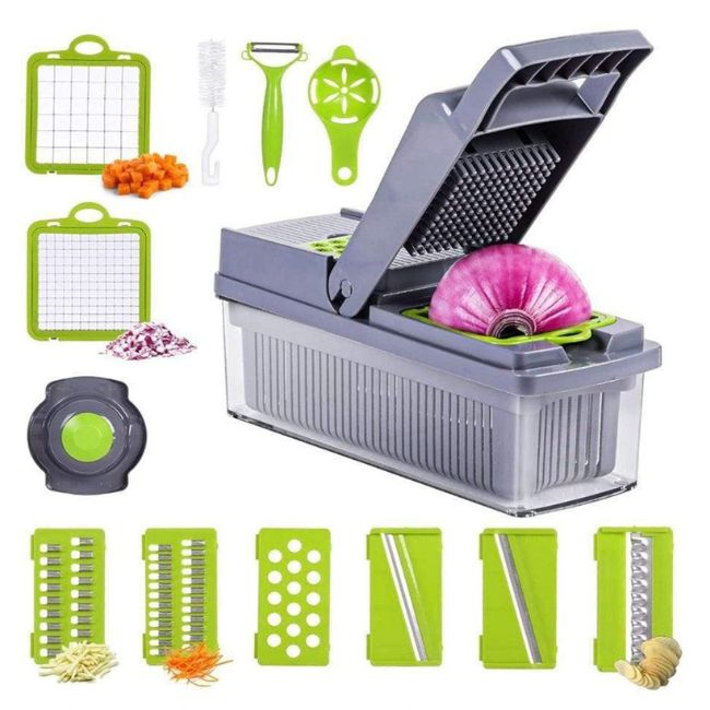 14 Piece Multifunctional Vegetable Slicer