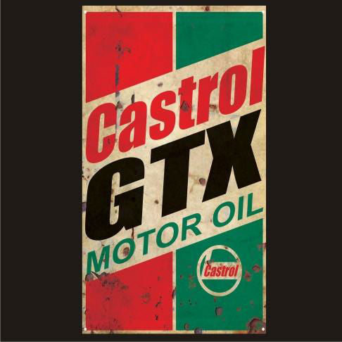 Castrol GTX Motor Oil Oil Vintage Sign