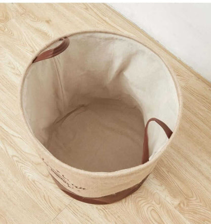 Cylindrical Laundry Basket Storage Bin