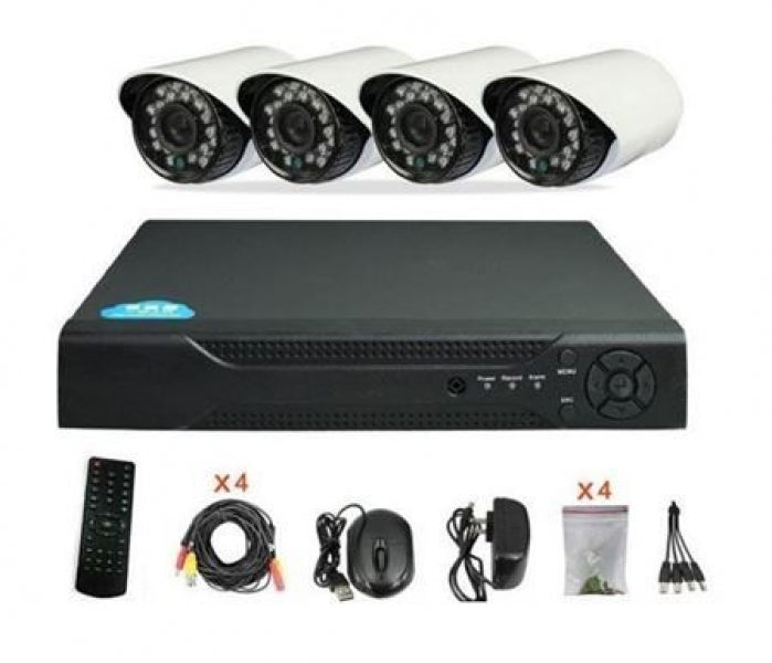 Complete 4 Channel D.I.Y CCTV Kit 1080P with 3G mobile Viewing