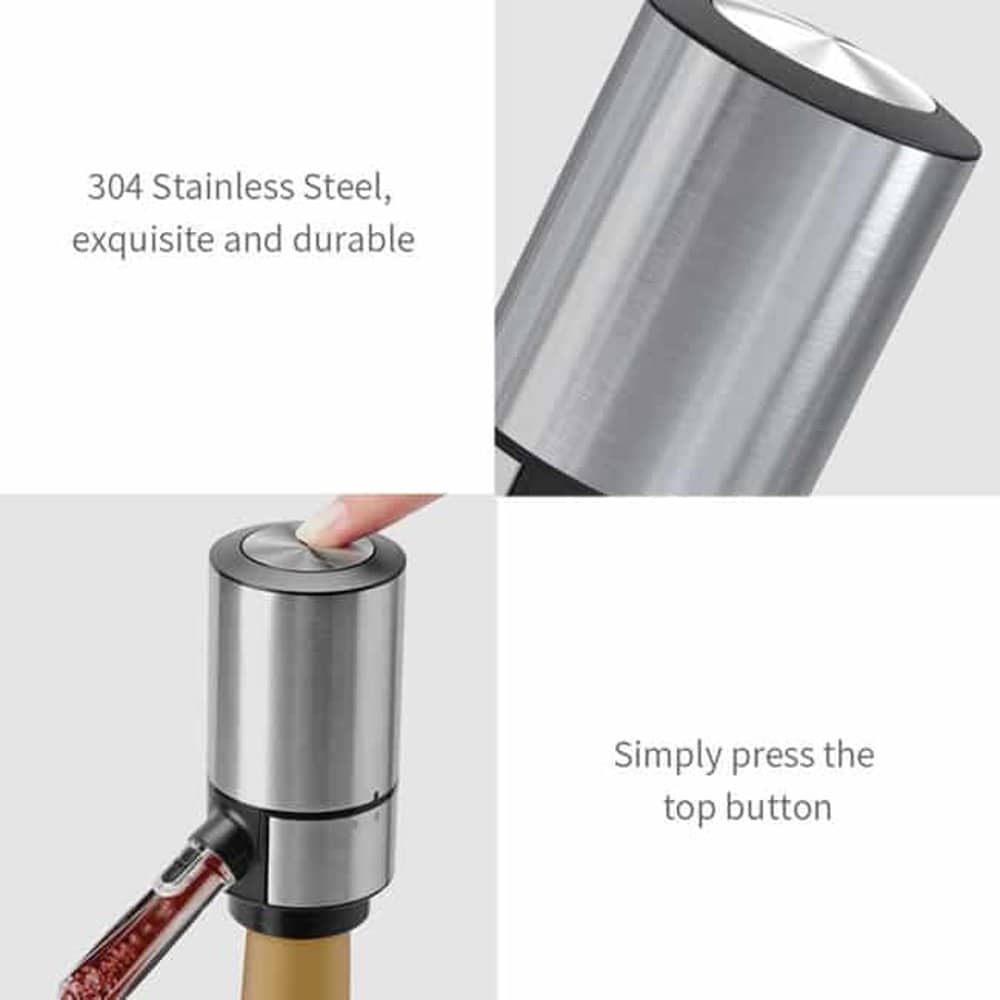 Killer Deals Stainless Steel Automatic Wine Dispenser Pourer Instant Aerator