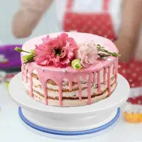 Cake Decorating Rotating Icing Turntable Plus Big Cake Tierer