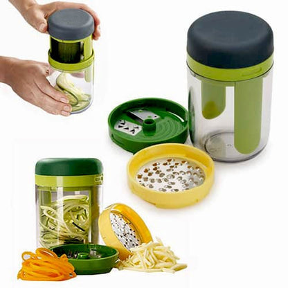 3 in 1 Handheld Vegetable Spiral Slicer