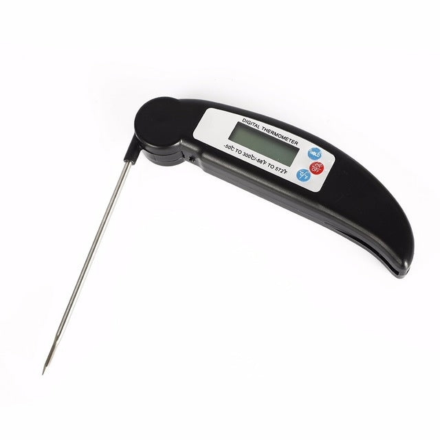 Folding Meat Thermometer Digital Kitchen Thermometer Food Cooking BBQ Probe Random Color Delivery