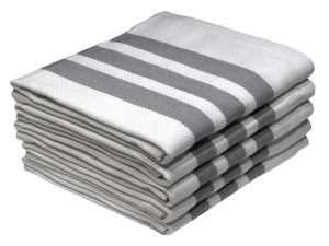 Bunty s Kitchen Towel Design 2341 049x072cms 05 Pc Pack Stripes Grey