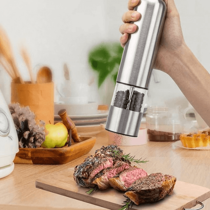 2 Piece Stainless steel Electric Spice Grinder