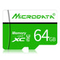 MICRODATA 64GB U3 Green and White TF Micro SD Memory Card