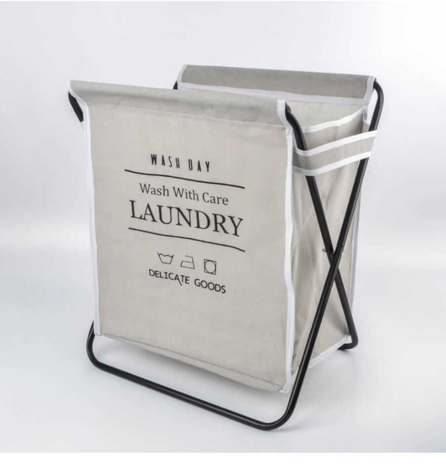 Steel Frame Collapsible Laundry Hamper Wash Day Laundry Basket