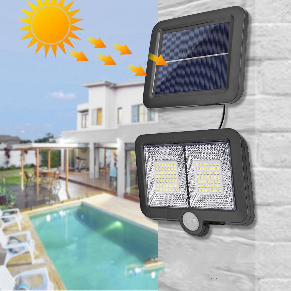 98 LED Solar Motion Sensor Garden Wall Light