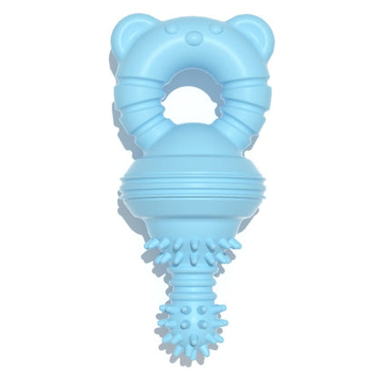 BG5057 Nipple Shape Pet Teething Glue Stick TPR Dog Chew Toys Blue