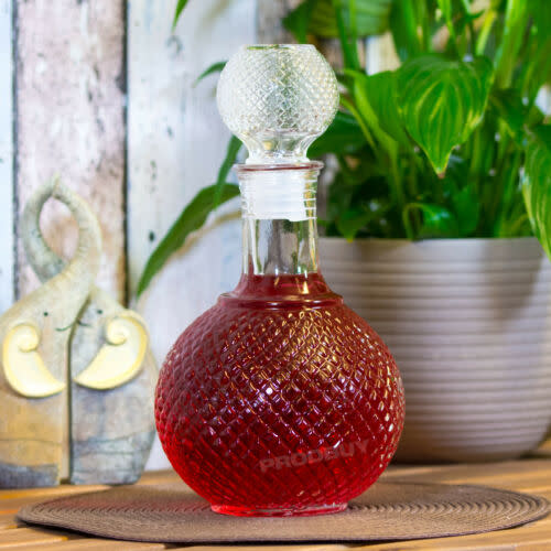 Whiskey Decanter Round 500ml Drinks Decanter Suitable for Alcoholic and Non Alcoholic Drinks