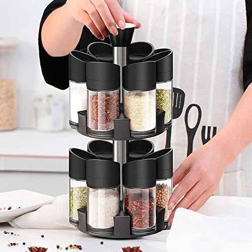 12 Pieces Double Layer Spice Rack Set